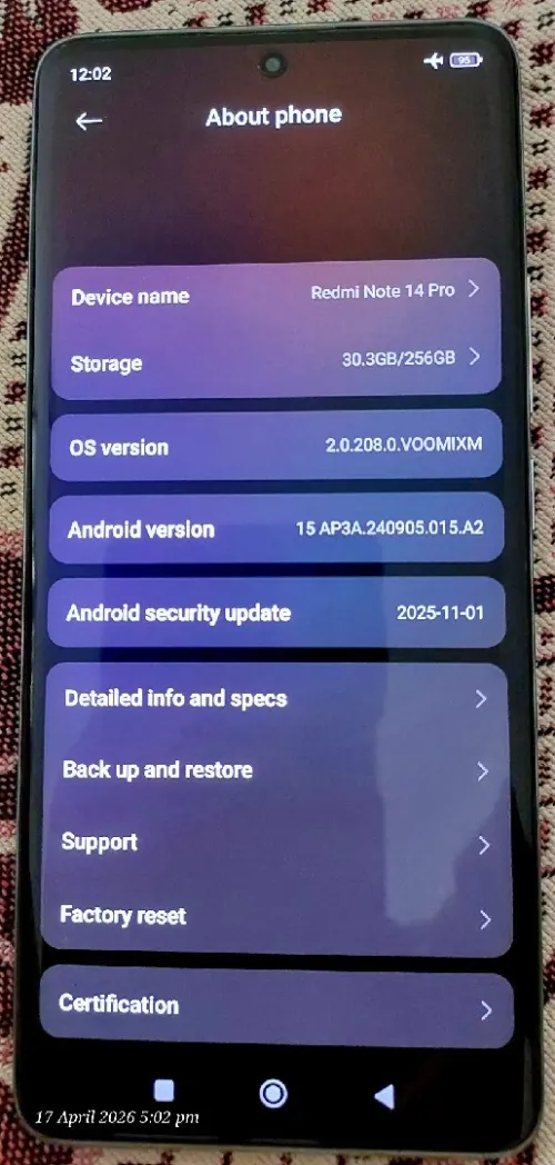 Samsung Redmi Note 14 Pro