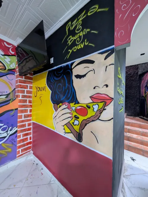 الرسم على الجدران dessin sur le mur