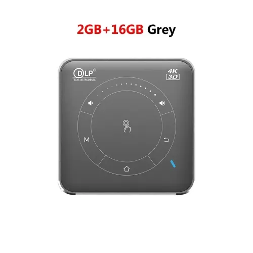 Video Projecteur 4K Android 9.0 2GB 16GB Mini LED Portable 2.4G 5G WiFi avec batterie
