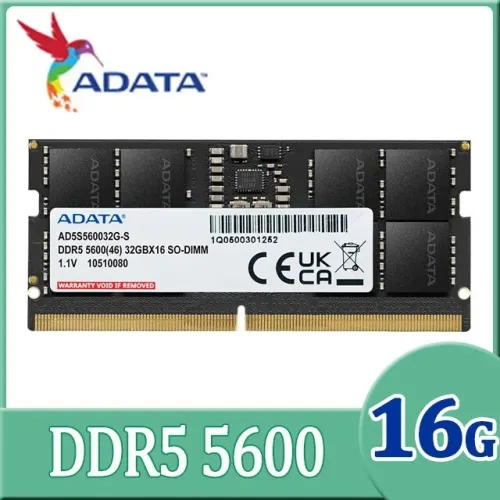 RAM ADATA DDR5 POUR LAPTOP 16GB 5600hz