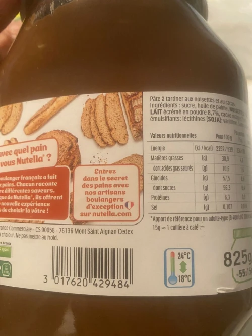 patte a tartinée NUTELLA