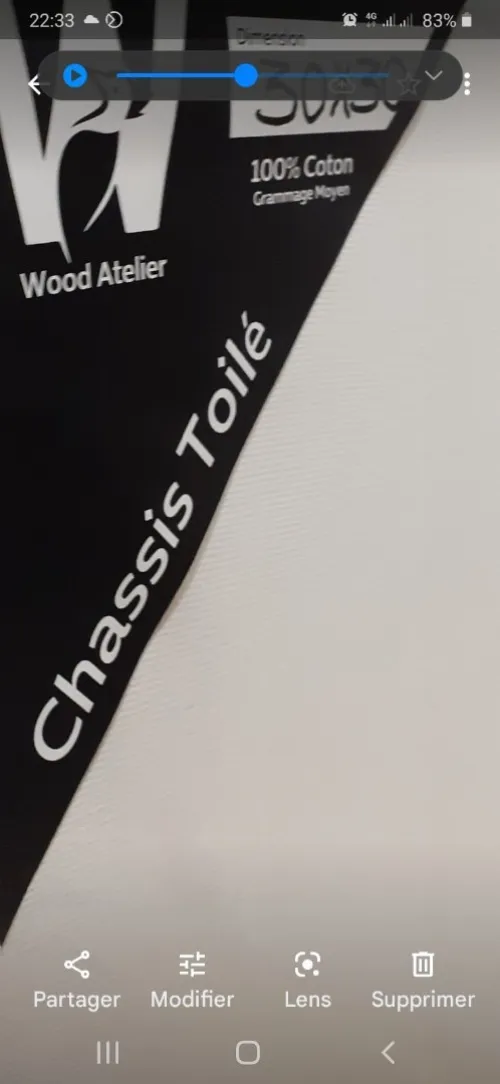 châssis entoilés  