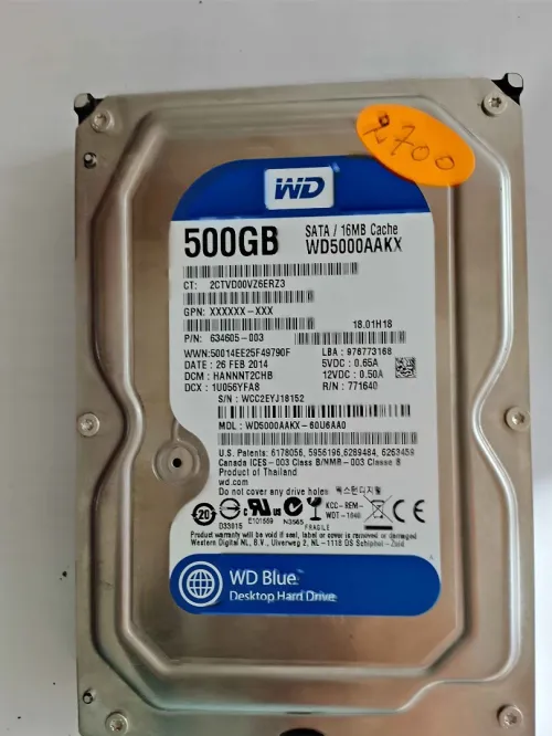 Disque Dur hdd 500gb