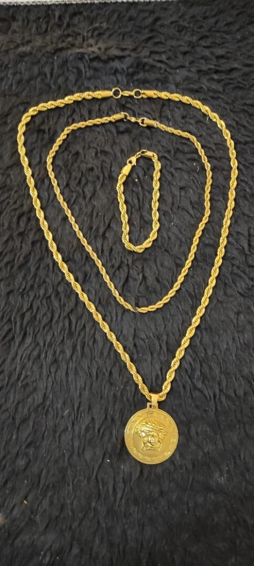 Parure Versace plaqué or 