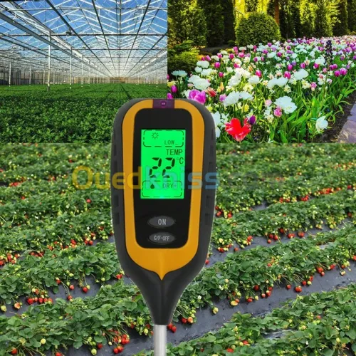 Testeur de sol 4 en 1 PH humidité lumière thermomètre