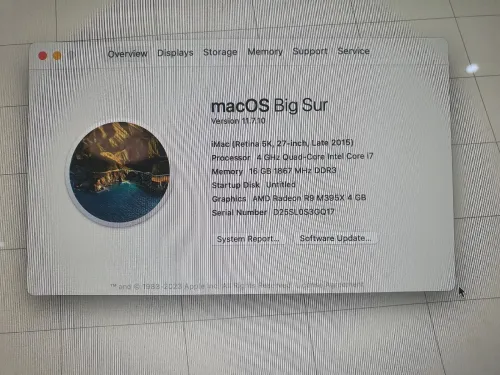 Imac retina 5k i7   16 go ram
