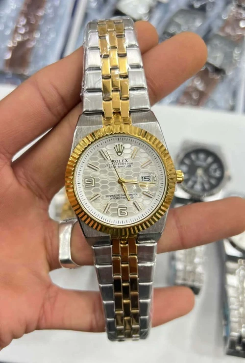 ساعة روليكس Rolex أنيقة بزاف للرجال  ستيل كلاسيكي هبال جديدة فالعامبا