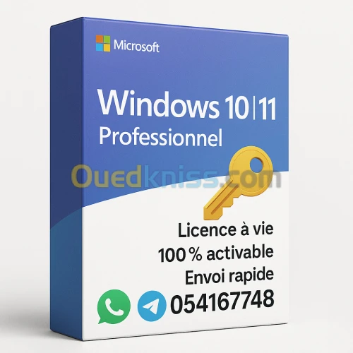 LICENCES WINDOWS 10/11/7 PRO ACTIVATION EN LIGNE original à vie 