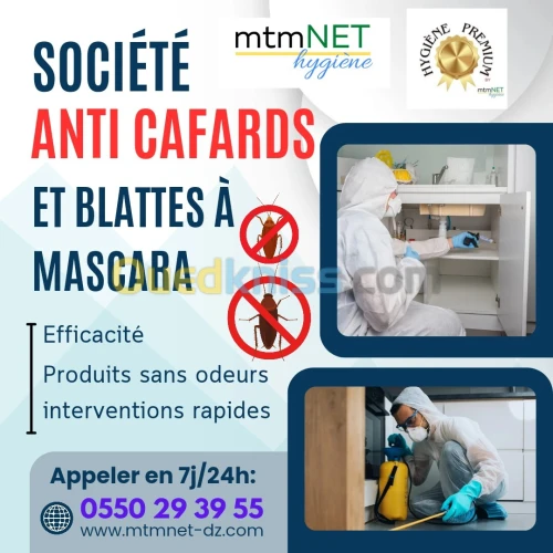 Extermination des cafards à mascara 
