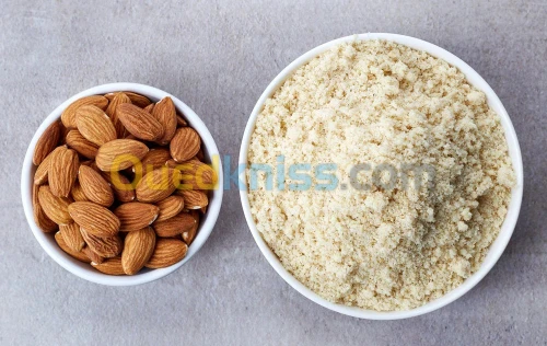 Farines déshuilées : de graines et noix  فرينة / مسحوق الحبوب و اللوز منزوعة الزيت جزئيا