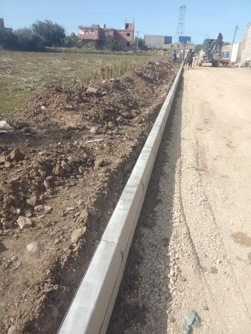 pose bordure carrelage caniveau pavés gabionnage béton imprimé