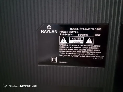 Télévision raylan écran cassé