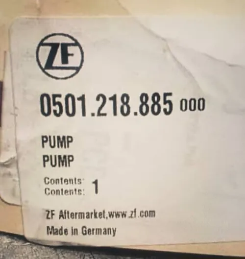 Velar Pompe a huile ZF8HP Boit Automatique