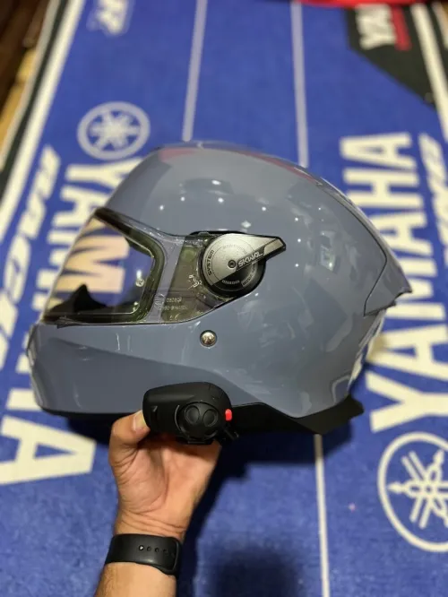 casque shark avec bleutot sena 
