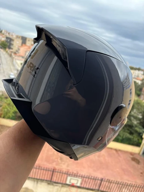casque shark avec bleutot sena 