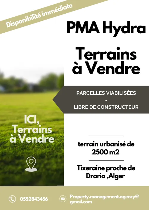 Vente Terrain Alger Draria