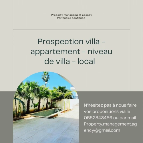 Cherche location Villa Alger Hydra
