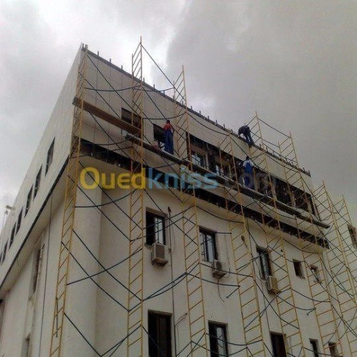 Travaux de Façade ventilé (mu rideau, alucobond, terre cuite, céramique, WPC ..) 