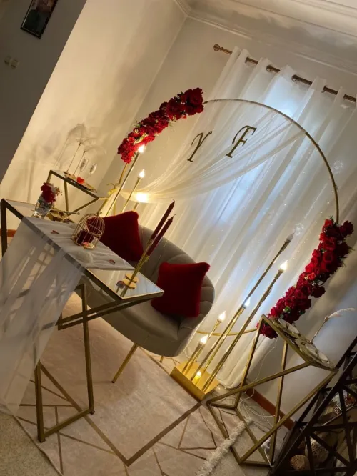 Location de matériels de décorations (mariages anniversaires fiançailles Saint-Valentin)