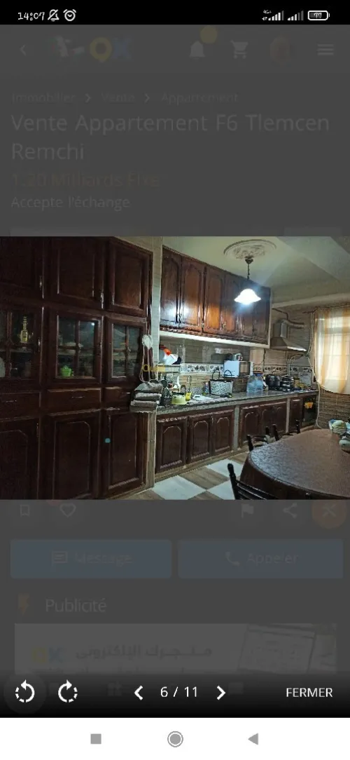 Vente Appartement F6 Tlemcen Remchi