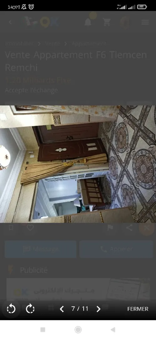 Vente Appartement F6 Tlemcen Remchi