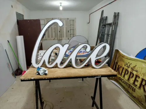 lettres boitier, led, alucobond 