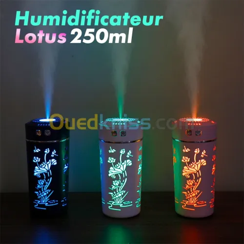 Diffuseur d huiles essentielles et d arome froid tasse de fleur de Lotus USB 250ml