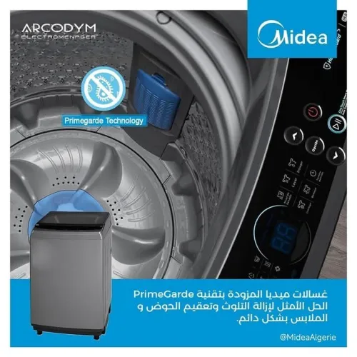 MIDEA TOP 10.5KG 8KG SEMI AUTOMATIQUE
