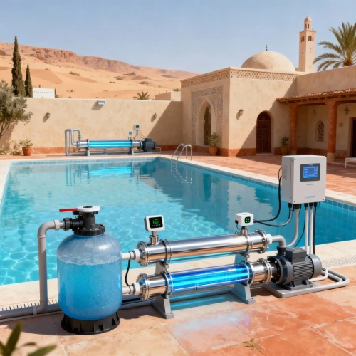  مسبحك مع التطهير désinfection piscine