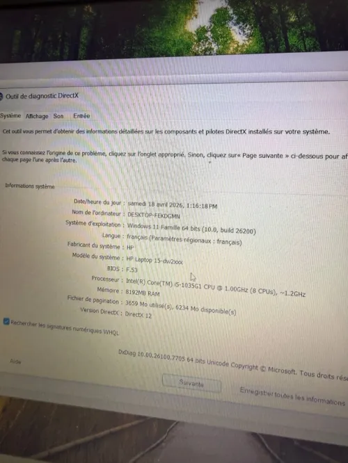PC Portable HP i5 10ème Génération  Bon état
