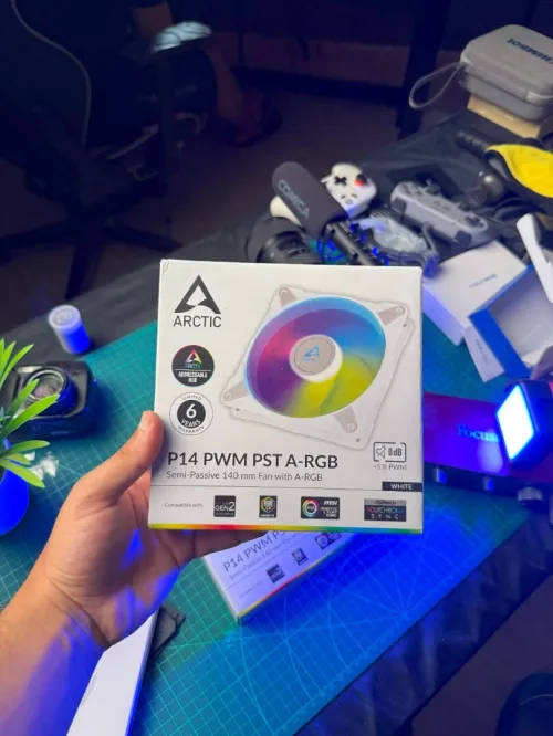 Out of Stock -  Pack 2x ARCTIC P14 PWM PST ARGB 140mm 0dB