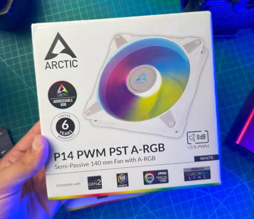 Out of Stock -  Pack 2x ARCTIC P14 PWM PST ARGB 140mm 0dB
