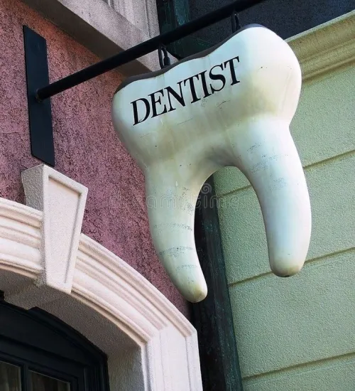dentiste panneau