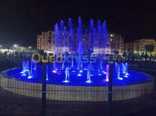 jet d'eau et fontaine. تصميم وبناء النوافير