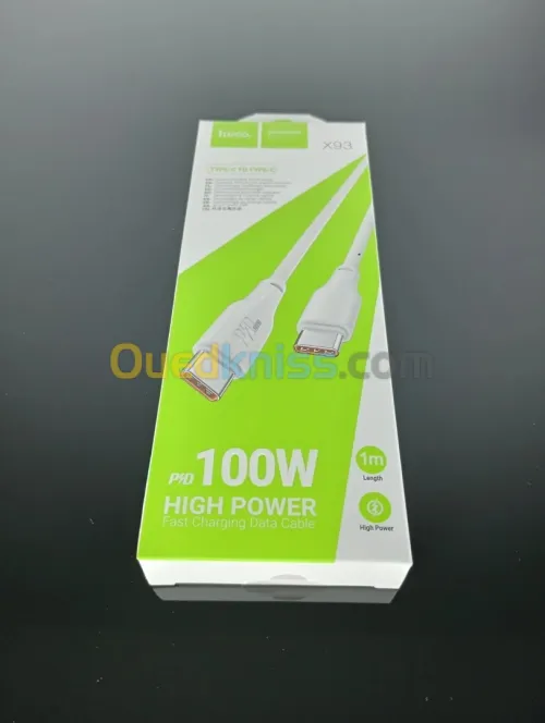 FAST CHARGING DATA CABLE 100W HOCO X93