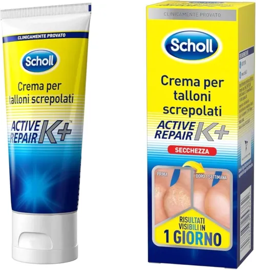 scholl crema per talloni screpolati active repair k+