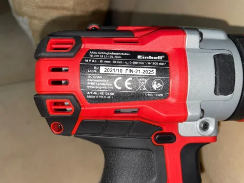 Kit Einhell 18V 5 Outil 2 Batteries 4Ah Chargeur 3A / Clé à Chocs et Visseuse à Percussion Brushless