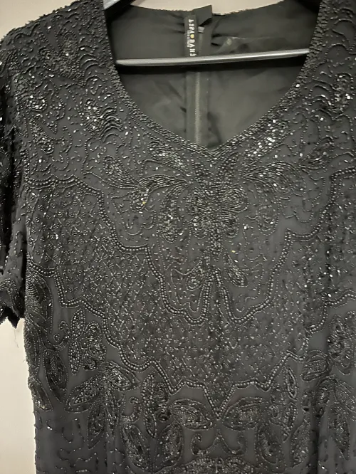 Robe de soirée création Paris Noire