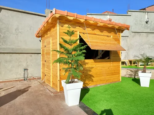 Construction des. Chalet bungalow en bois 