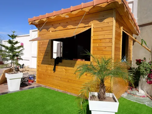 Construction des. Chalet bungalow en bois 