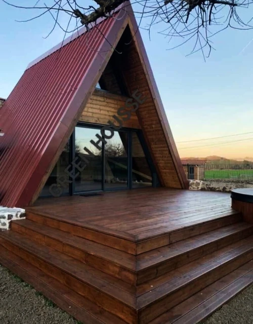 Construction des. Chalet bungalow en bois 