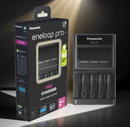 chargeur Panasonic eneloop pro charger BQ-CC65