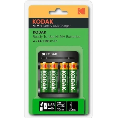 Chargeur kodak avec 4 pile AA rechargeable