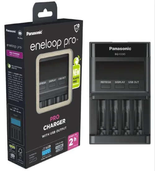 chargeur Panasonic eneloop pro charger BQ-CC65