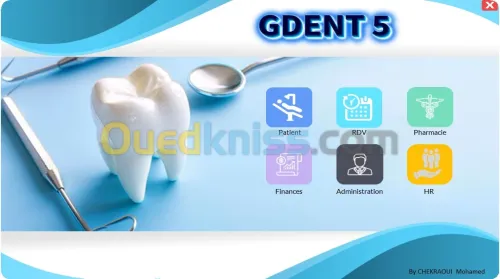 GDENT5 logiciel dentaire