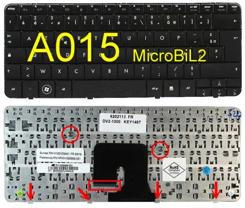 Clavier d'ordinateur Portable LAPTOP