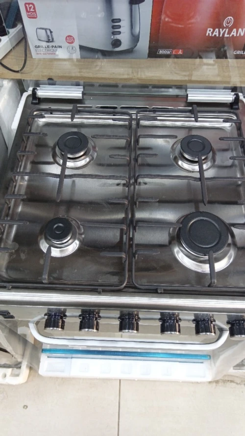 Promo cuisinière condor 4 feux 54L inox semi-fonte raviola ventilé