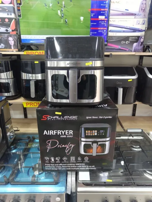 SUPER PROMO AIR FRYER SANS HUILE 8L SCHALLENGE BY MIDEA ECRAN TACTILE AVEC MULTIPLES PROGRAMME