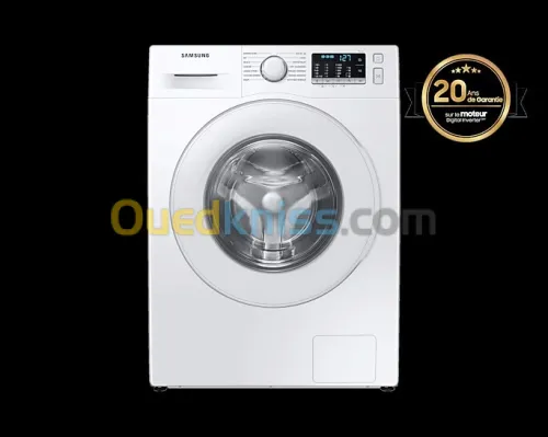 promo machine a laver samsung INVERTER 8 kg tr BLANCHE 1400TR/MIN WW80TA046TE 20 ANS DE GARANTIE 