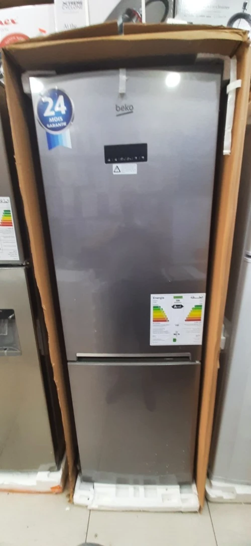 PROMOTION RÉFRIGÉRATEUR BEKO 450 COMBINÉ INOX-SILVER HARVEST FRESH SUN CYCLE